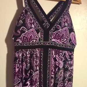 INC 💜Purple Paisley 💜 MAXI 👗ADORABLE!!